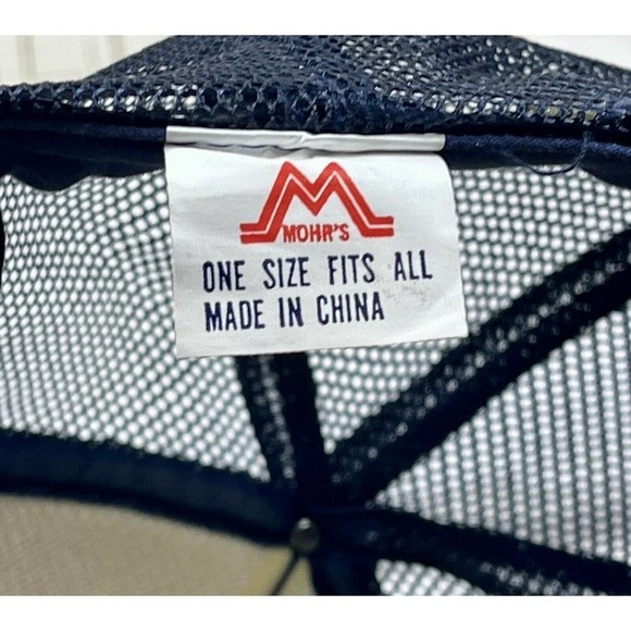 Dragon Slayer 911 Vintage Snapback Trucker Hat Blue Mesh 80s 90s Rope Cap NOS! - Picture 6 of 7